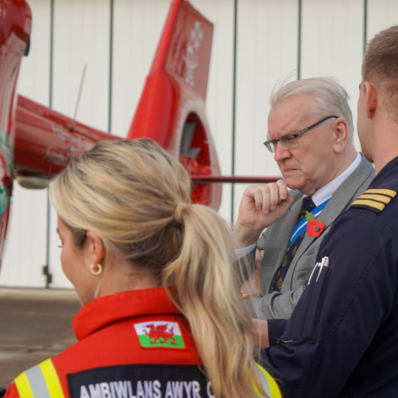 High Sheriff Recognises Hard Work of Wales Air Ambulance