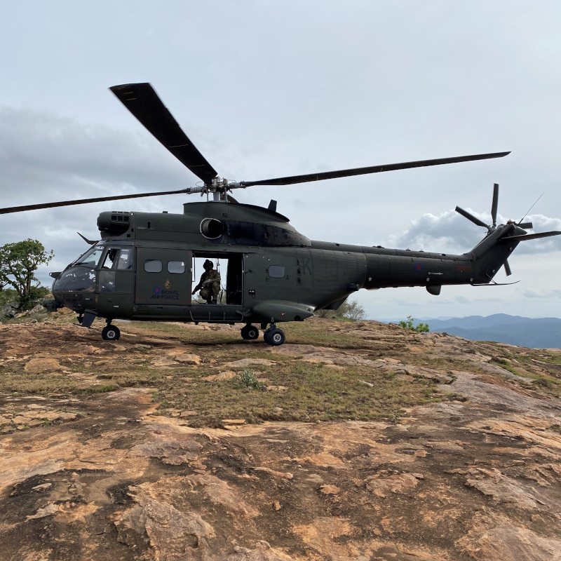 RAF Puma helicopters are currently training in Kenya