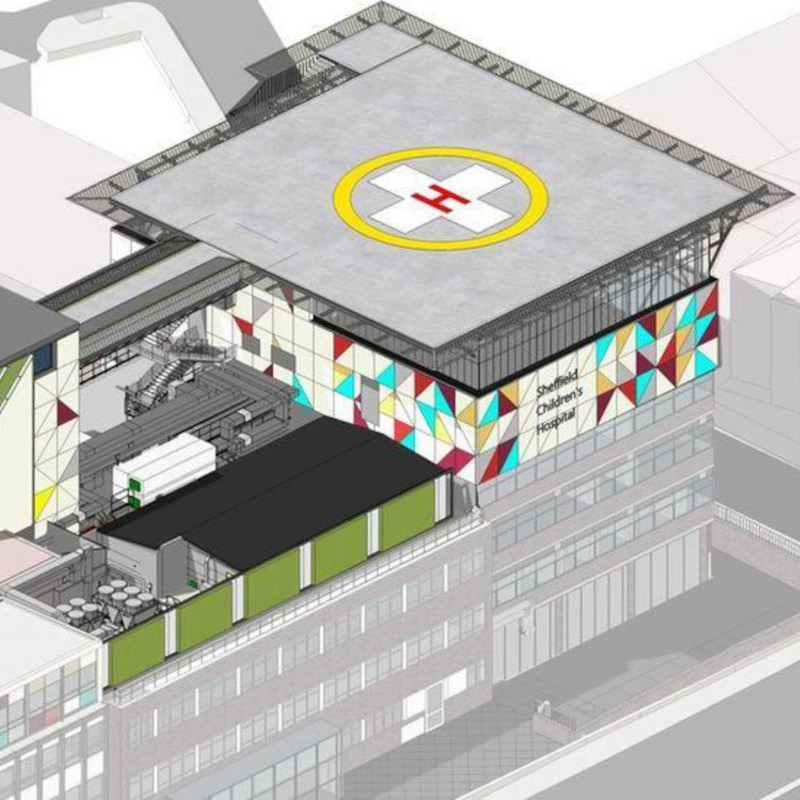 Planning application approved for helipad at Sheffield Children’s Hospital