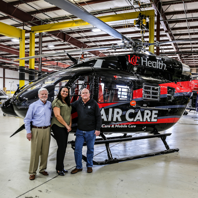Metro Aviation delivers EC145e to UC Health Air Care & Mobile Care