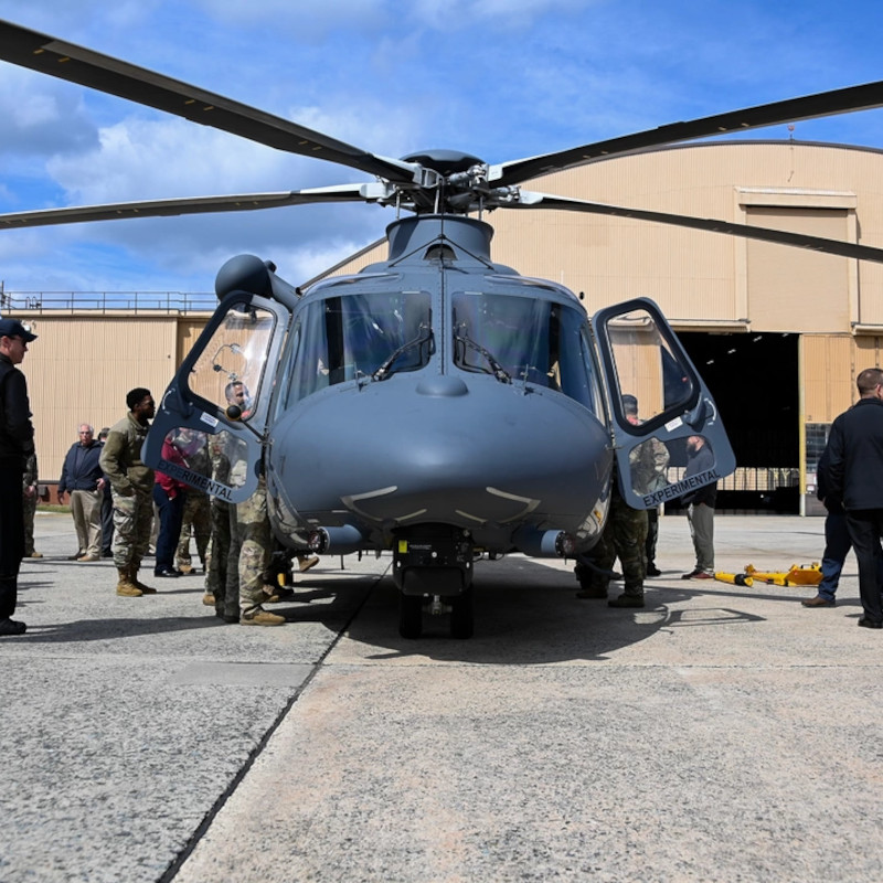 MH-139 Grey Wolf helicopter visits Joint Base Andrews