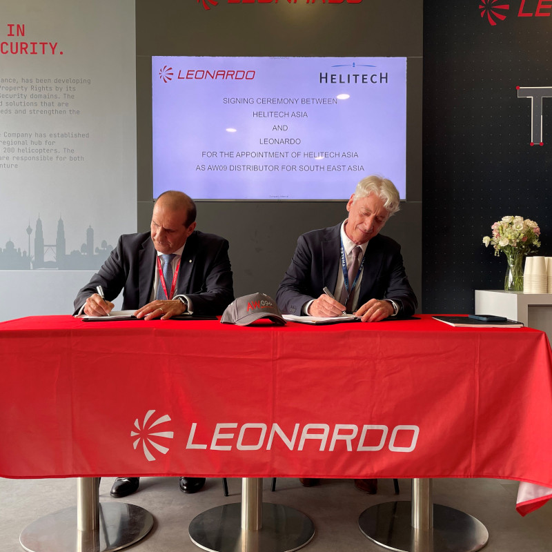 Leonardo appoints Helitech Asia as AW09 Distributor for Southeast Asia