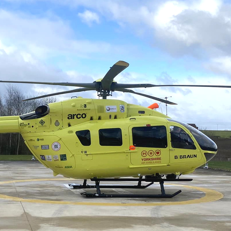 Yorkshire Air Ambulance receives first five-blade Airbus H145