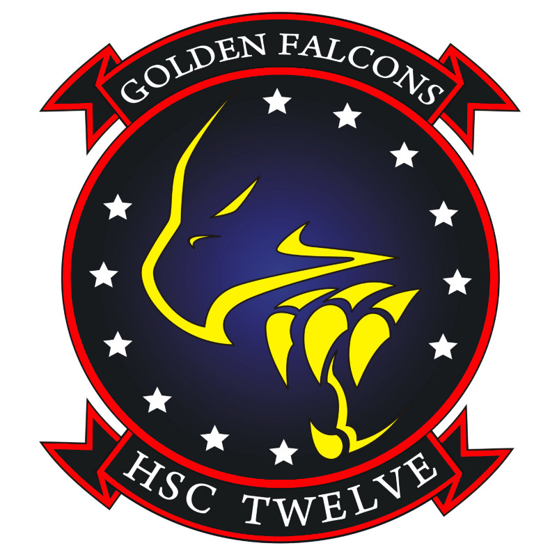 Golden Falcons of HSC-12 Conduct In-flight Change of Command